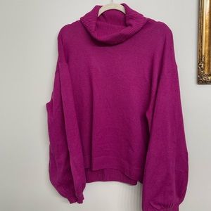 ELOQUII puff sleeve plus size sweater